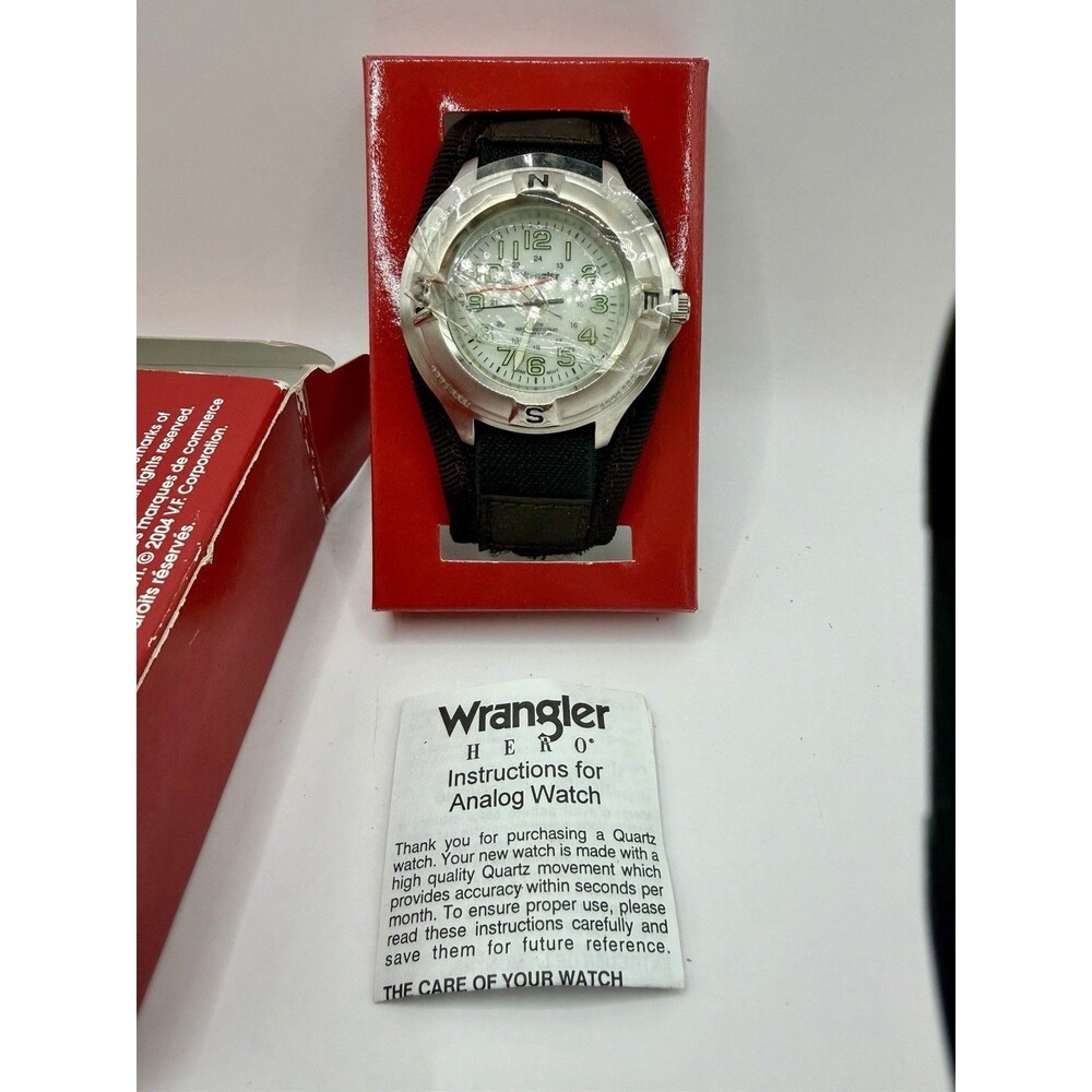 WRANGLER HERO Outdoorsman Men's Watch NEW w/ Box & Papers FSC32606-1